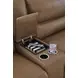 Silverbrooke Caramel Leather 3 Piece Modular Power Reclining Sectional with RAF Chaise and USB Charging