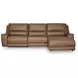 Silverbrooke Caramel Leather 3 Piece Modular Reclining Sectional with RAF Chaise with USB Charging