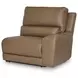 Silverbrooke Caramel Leather 5 Piece Modular Power Reclining Sectional with USB Charging