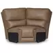 Silverbrooke Caramel Leather 5 Piece Modular Power Reclining Sectional with USB Charging