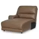 Silverbrooke Caramel Leather 4 Piece Modular Power Reclining Sectional with Chaise and USB Charging