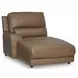 Silverbrooke Caramel Leather 6 Piece Modular Reclining Sectional with LAF Chaise and USB Charging