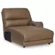 Silverbrooke Caramel Leather 6 Piece Modular Reclining Sectional with Chaise and USB Charging