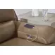 Silverbrooke Caramel Leather 6 Piece Modular Reclining Sectional with LAF Chaise and USB Charging