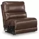 Silverbrooke Canyon Leather 5 Piece Modular Power Reclining Sectional with USB Charging