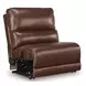 Silverbrooke Canyon Leather 7 Piece Modular Reclining Sectional with Chaise and USB Charging