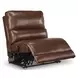 Silverbrooke Canyon Leather 6 Piece Modular Reclining Sectional with Chaise and USB Charging