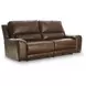 Silverbrooke Canyon Leather 92" Zero Gravity Power Reclining Sofa with USB Charging