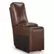 Silverbrooke Canyon Leather 3 Piece Modular Power Reclining Sectional with USB Charging and Storage Console