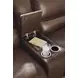 Silverbrooke Canyon Leather 3 Piece Modular Power Reclining Sectional with RAF Chaise and USB Charging