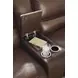 Silverbrooke Canyon Leather 5 Piece Modular Power Reclining Sectional with USB Charging and Storage Console