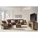 Silverbrooke Canyon Leather 5 Piece Modular Power Reclining Sectional with USB Charging