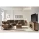 Silverbrooke Canyon Leather 5 Piece Modular Power Reclining Sectional with USB Charging