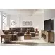 Silverbrooke Canyon Leather 6 Piece Modular Power Reclining Sectional with RAF Chaise and USB Charging