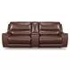 Silverbrooke Canyon Leather 3 Piece Modular Power Reclining Sectional with USB Charging and Storage Console