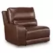 Silverbrooke Canyon Leather 6 Piece Modular Reclining Sectional with Chaise and USB Charging