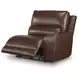 Silverbrooke Canyon Leather 5 Piece Modular Power Reclining Sectional with USB Charging