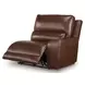 Silverbrooke Canyon Leather 5 Piece Modular Power Reclining Sectional with USB Charging and Storage Console