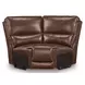 Silverbrooke Canyon Leather 7 Piece Modular Reclining Sectional with Storage Consoles and USB Charging