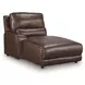 Silverbrooke Canyon Leather 3 Piece Modular Reclining Sectional with LAF Chaise and USB Charging