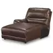 Silverbrooke Canyon Leather 3 Piece Modular Reclining Sectional with LAF Chaise and USB Charging