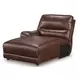Silverbrooke Canyon Leather 7 Piece Modular Reclining Sectional with Chaise and USB Charging