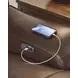 Silverbrooke Canyon Leather 6 Piece Modular Reclining Sectional with Chaise and USB Charging