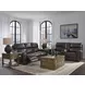 Beadel Smoke Leather 90" Zero Gravity Power Reclining Sofa with USB Charging and LED