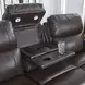 Beadel Smoke Leather 90" Zero Gravity Power Reclining Sofa with USB Charging and LED