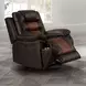 Nikko Brown Glider Power Recliner Power Footrest