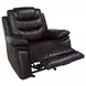 Nikko Brown Glider Power Recliner Power Footrest