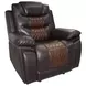 Nikko Brown Glider Power Recliner Power Footrest