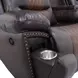 Nikko Brown Glider Power Recliner Power Footrest