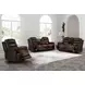 Nikko Brown Glider Power Recliner Power Footrest