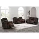 Nikko Brown Power Reclining Living Room Set Power Footrest