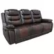 Nikko Brown Power Reclining Living Room Set Power Footrest