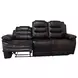 Nikko Brown Power Reclining 84" Sofa Power Footrest
