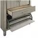 Lennox Gray 2 Drawer Door Chest with LED