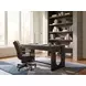 Commerce And Market Black Wood 3 Drawer Writing Home Office Set