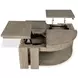 Conrad Stone Harbor Gray Free Form Lift Top Cocktail Table