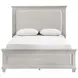 Silver Sands Gray Queen Upholstered Panel Bed