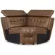 Temmpton Chocolate 4 Piece Reclining Sectional