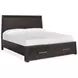 Bellamy Coffee Bean California King Storage Panel Bed