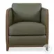 Brindle Hollow Verona Forest Leather Accent Chair