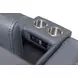 Maveric Bette Lapis 79" Zero Gravity Triple Power Reclining Loveseat with Console and USB Charging
