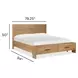 Brookstone Rustic Caramel King Storage Panel Bed