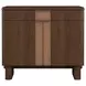 Verge Handcrafted Walnut and Cream Upholstered Panel Bedroom Set