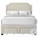 Tropic Beige Full Upholstered Storage Bed