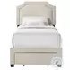 Tropic Beige Twin Upholstered Storage Bed