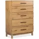 Brookstone Rustic Caramel 5 Drawer Chest